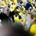 Michigan Alumni Pep Band director John Wilkins conducts during the game against Indiana on Sunday, March 10. Daniel Brenner I AnnArbor.com